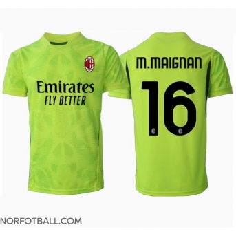 Billige Fotballdrakt AC Milan Mike Maignan #16 Keeper Replika Tredjedrakt 2024-25 Kortermet